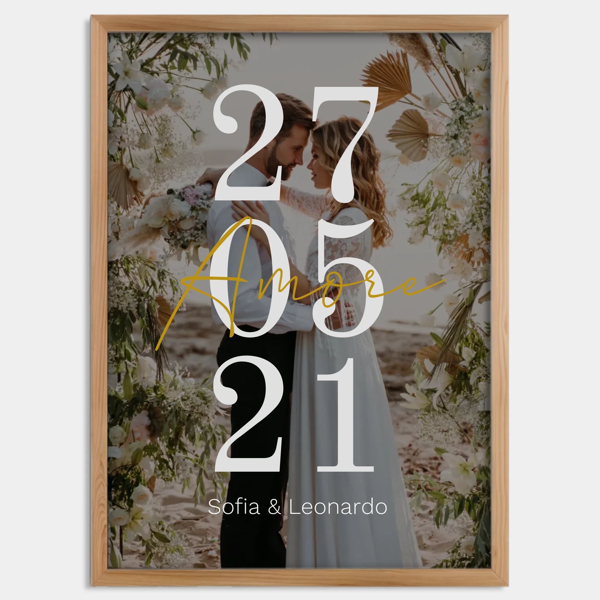 Cadre bois personnalisé cadeau