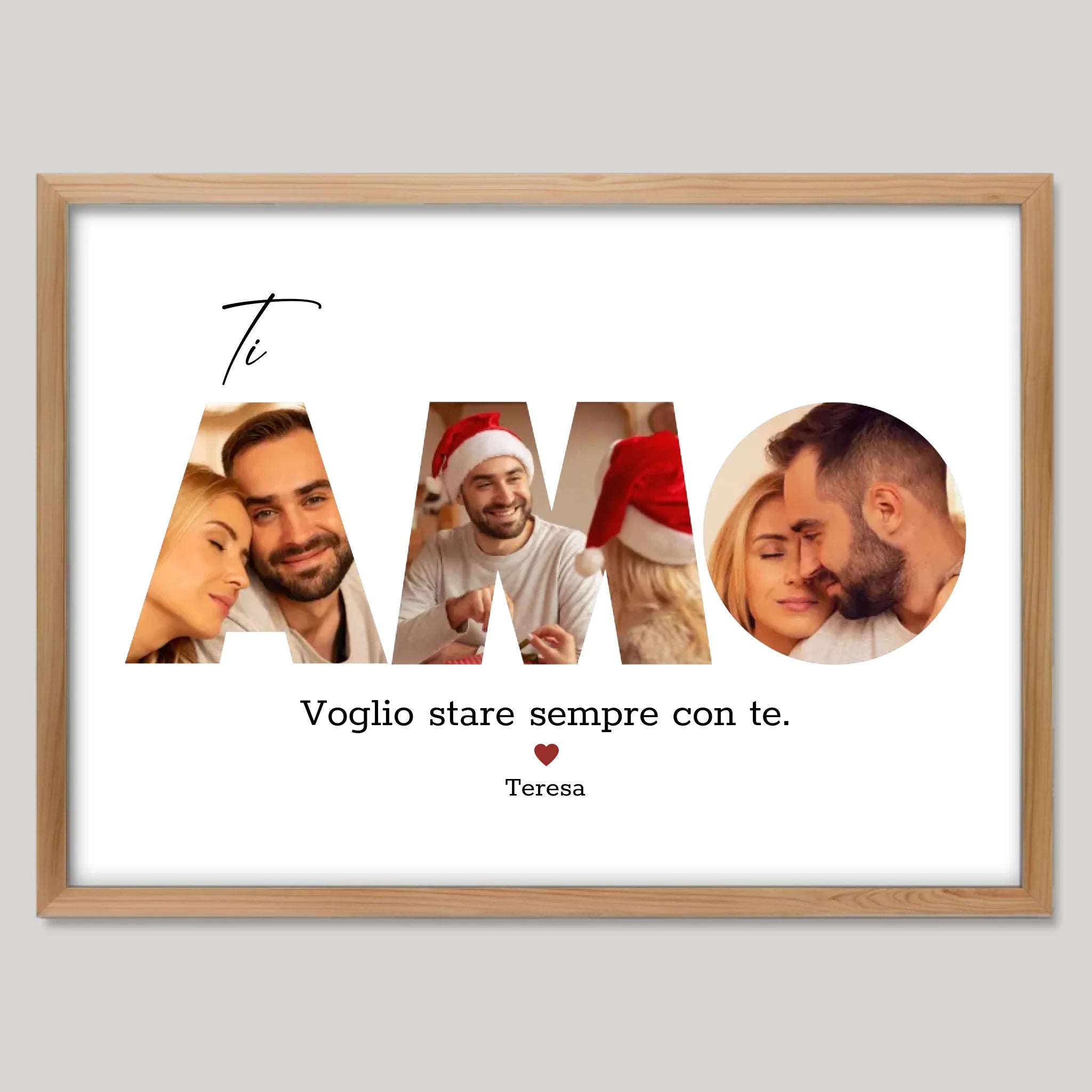 Cadre bois personnalisé cadeau