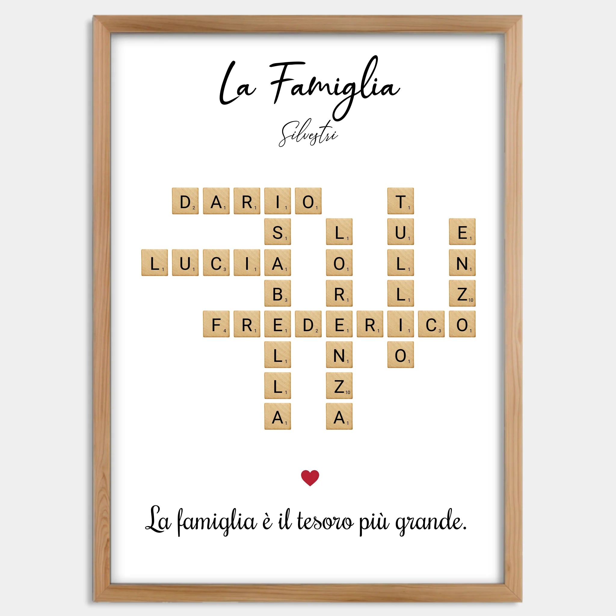 Cadre bois personnalisé cadeau