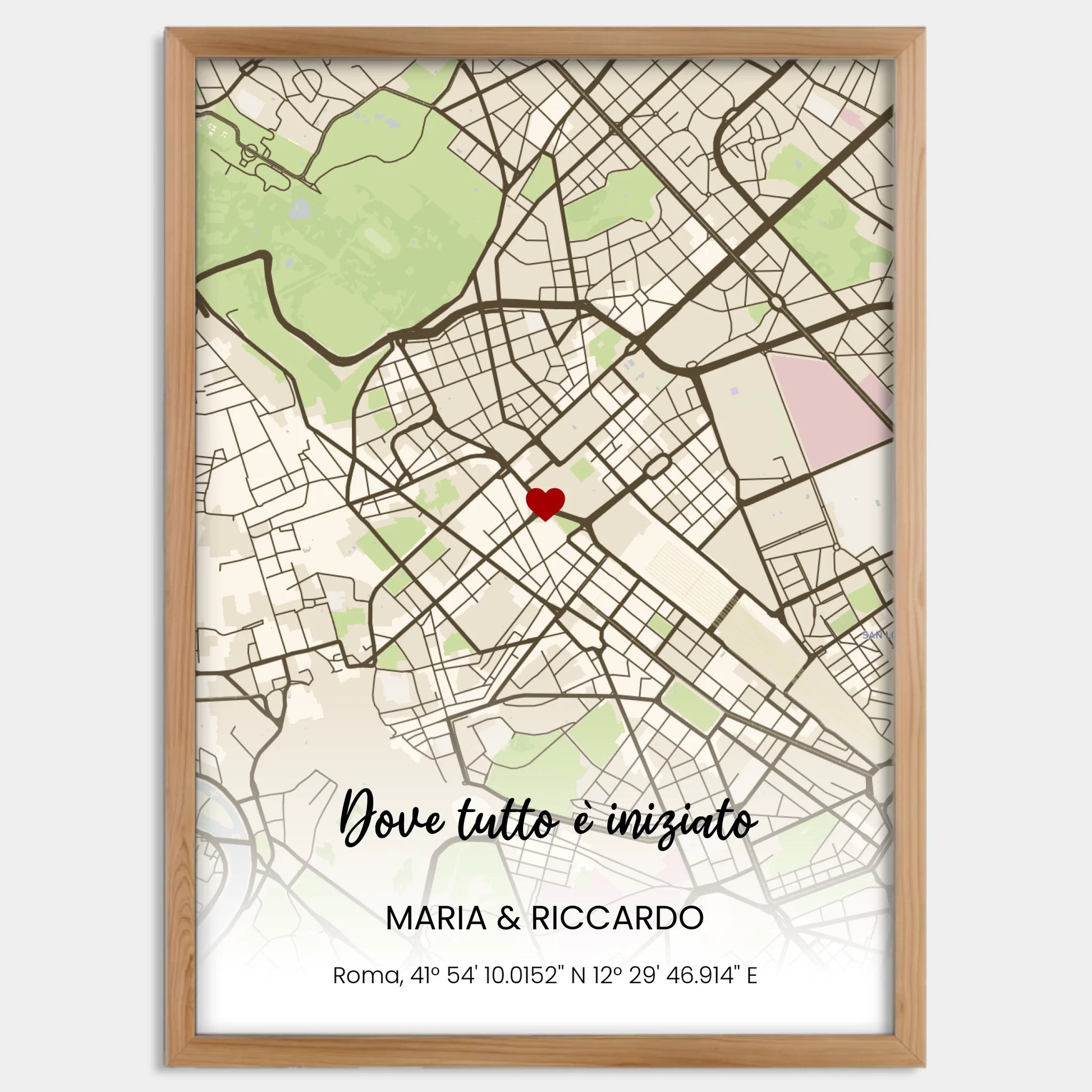 Cadre bois personnalisé cadeau