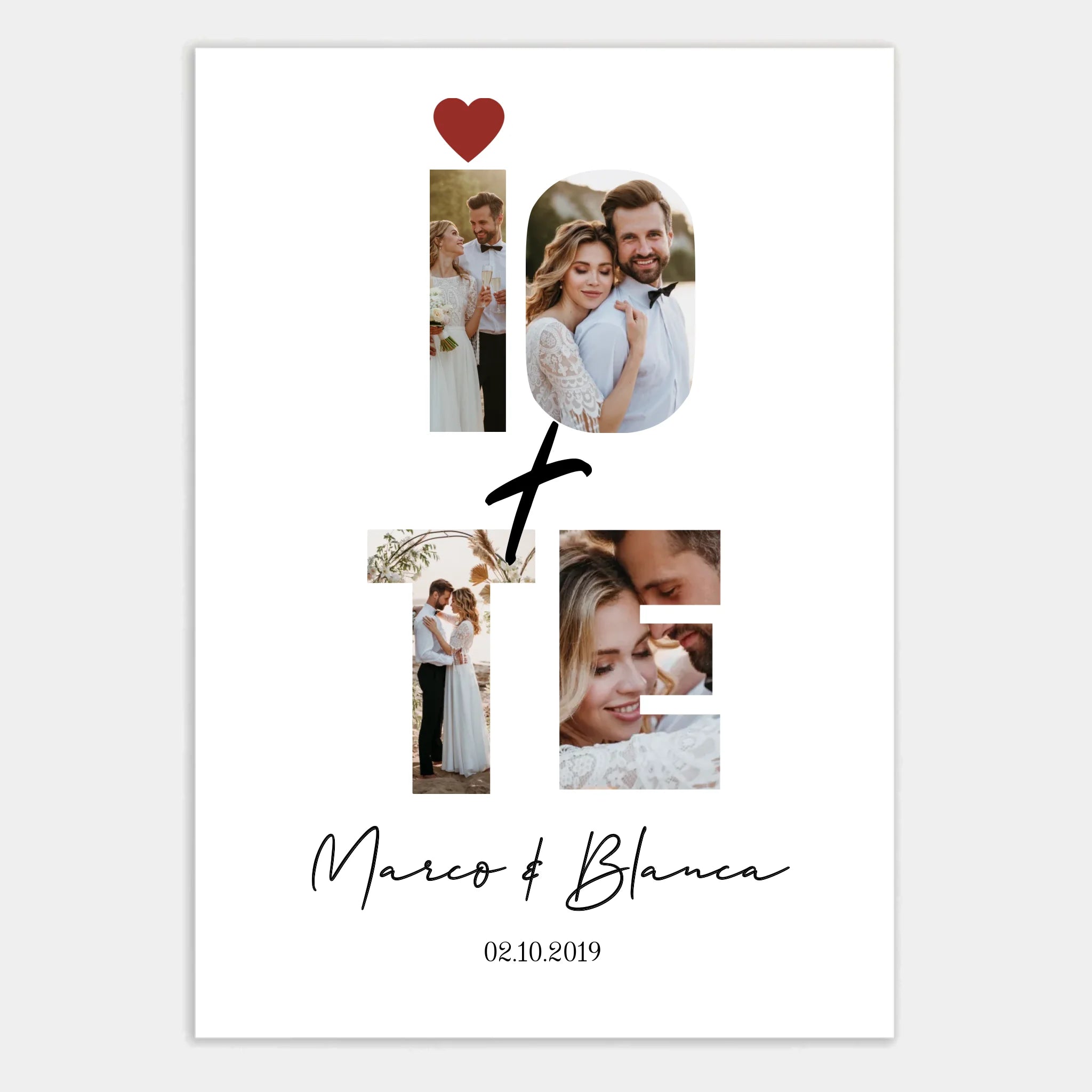 Affiche personnalisée cadeau