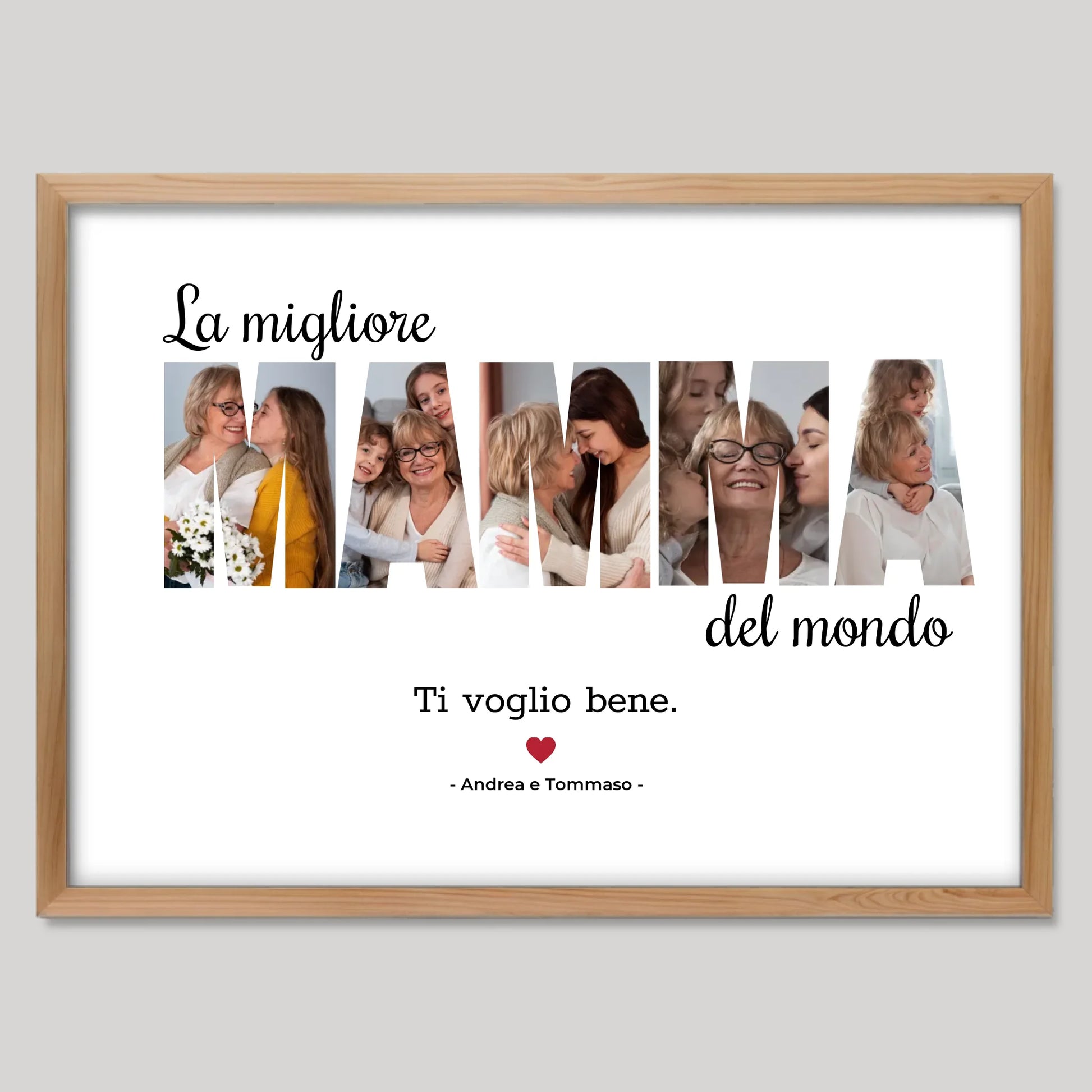 Cadre bois personnalisé cadeau