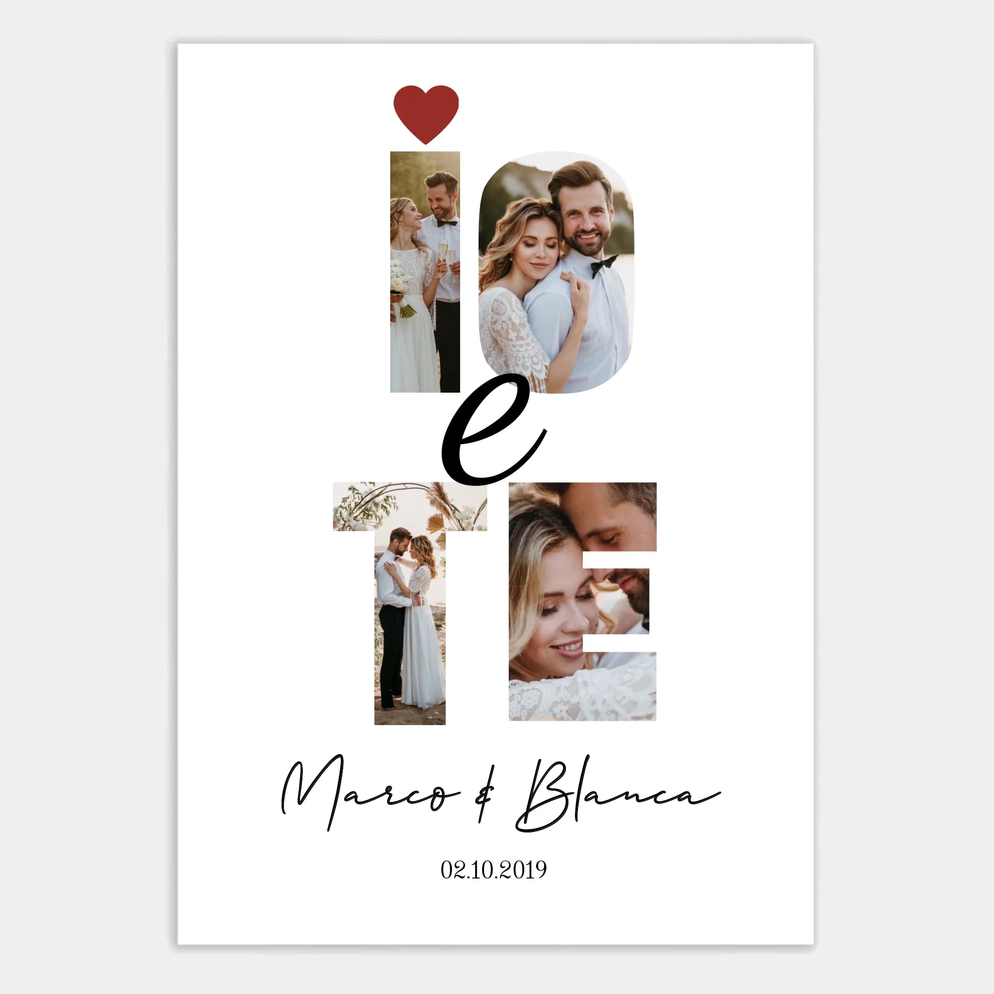 Affiche personnalisée cadeau