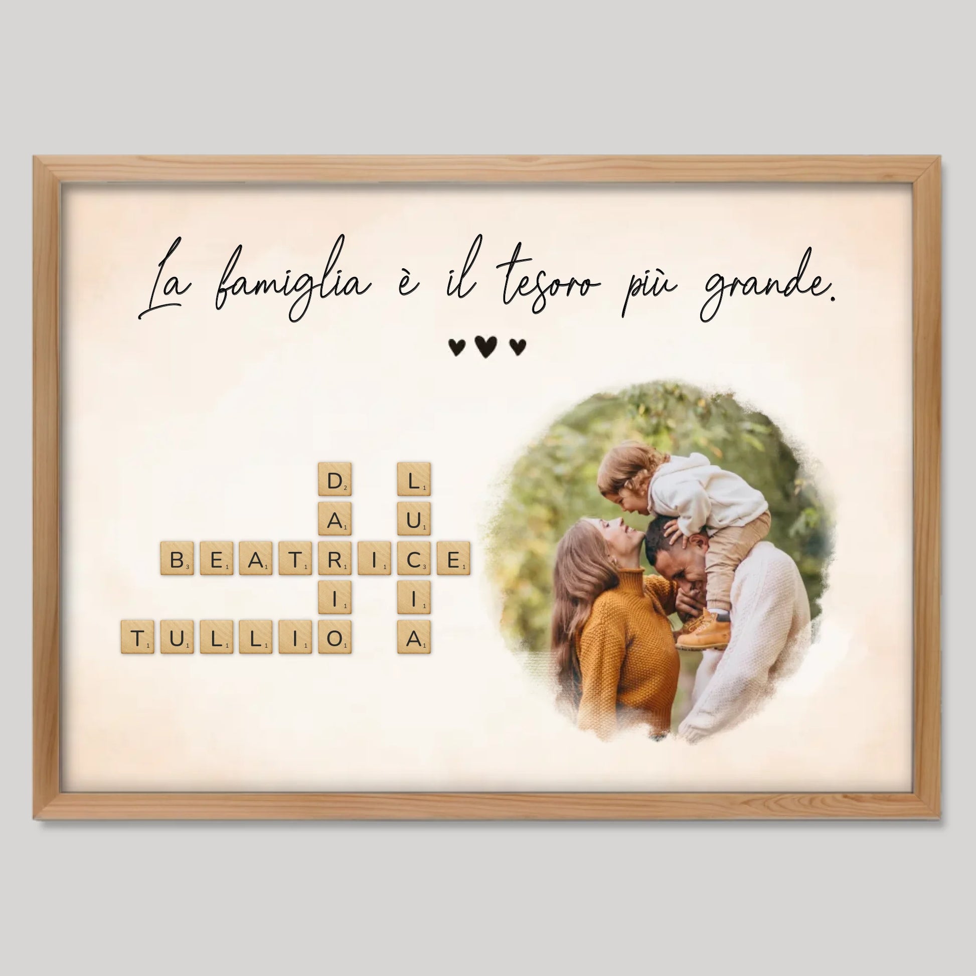 Cadre bois personnalisé cadeau