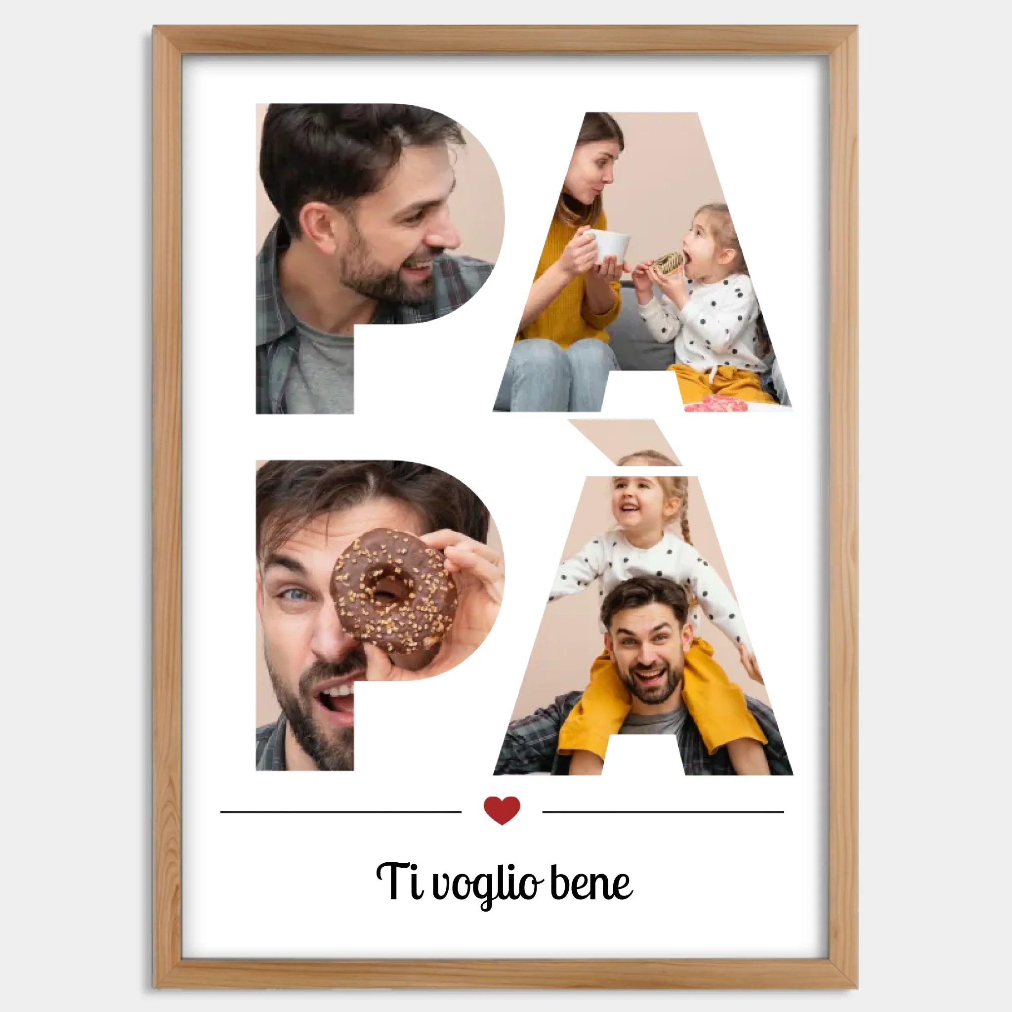 Cadre bois personnalisé cadeau