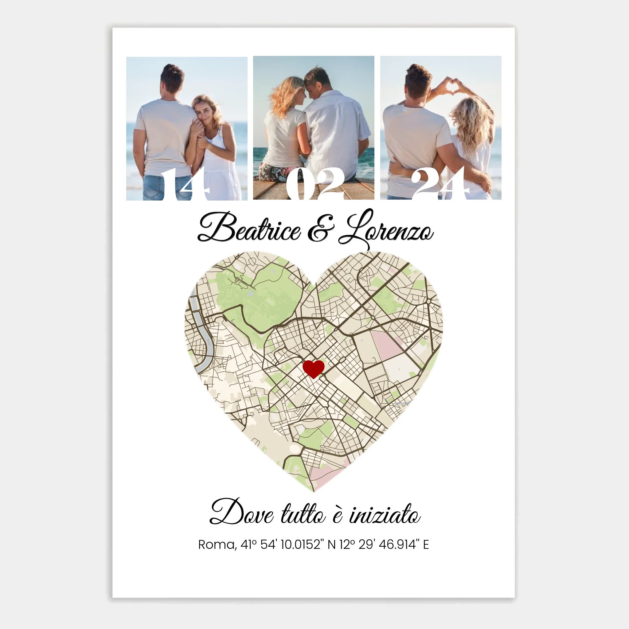 Affiche personnalisée cadeau