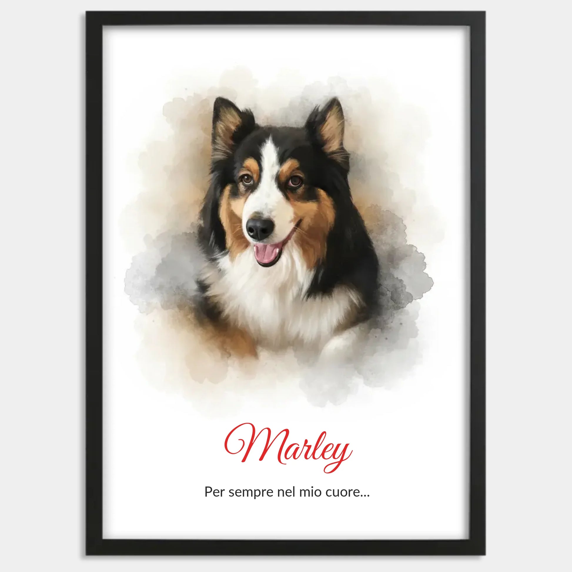 Cadre bois noir personnalisé cadeau