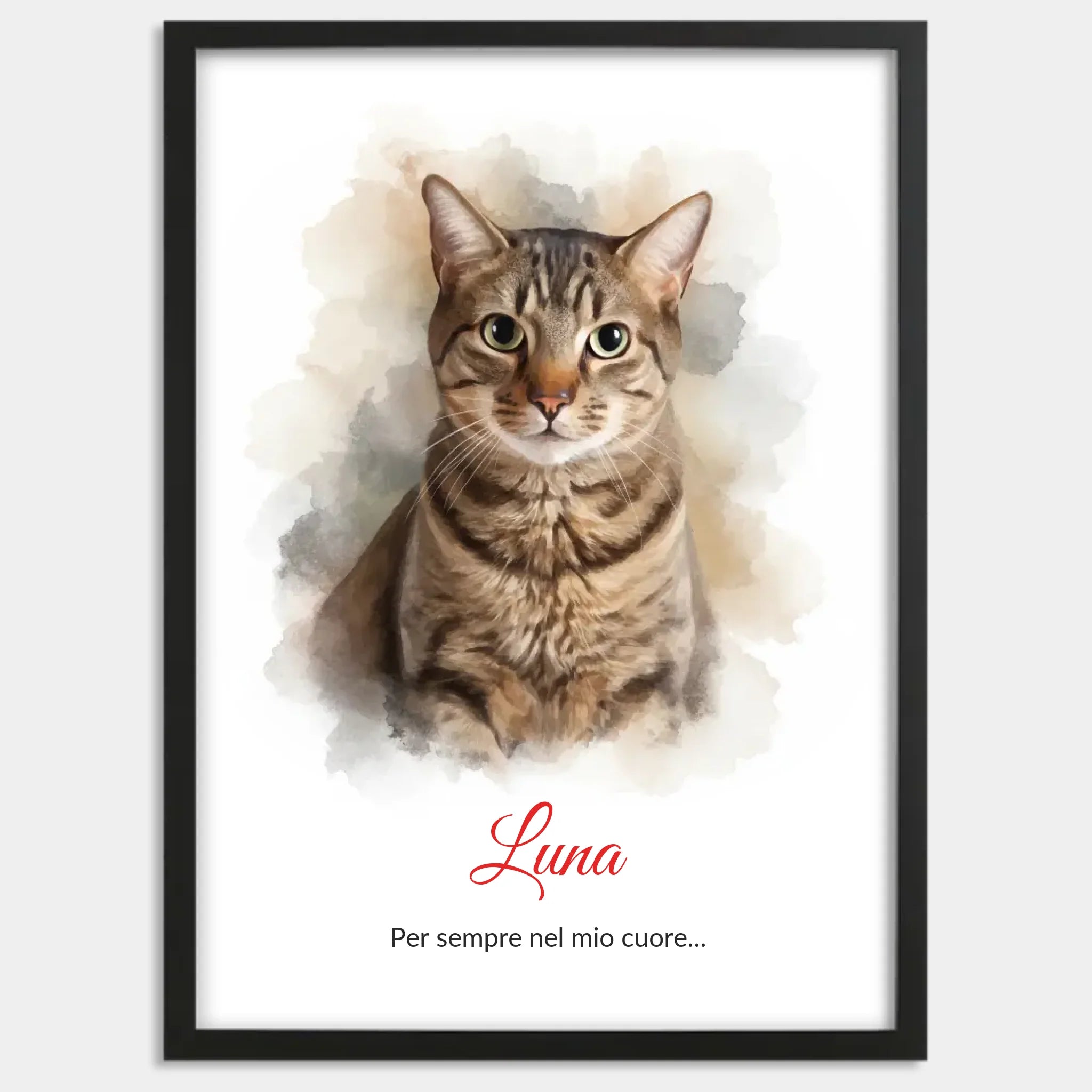 Cadre bois noir personnalisé cadeau