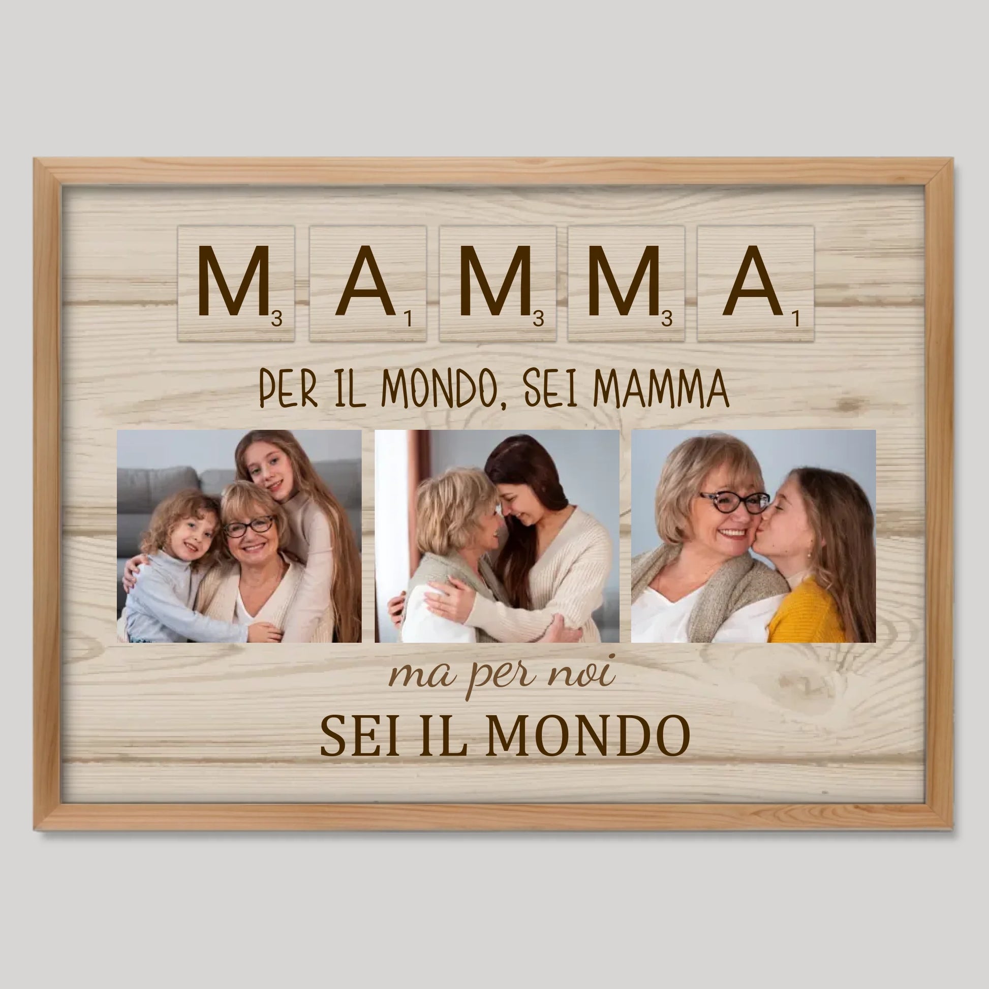 Cadre bois personnalisé cadeau