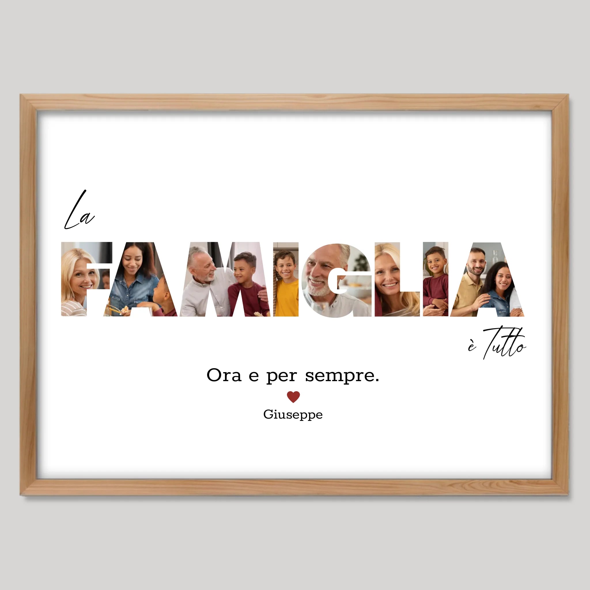 Cadre bois personnalisé cadeau