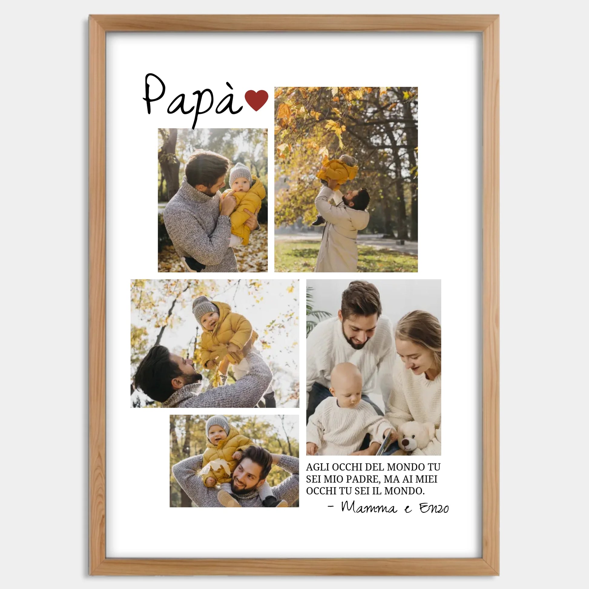 Cadre bois personnalisé cadeau