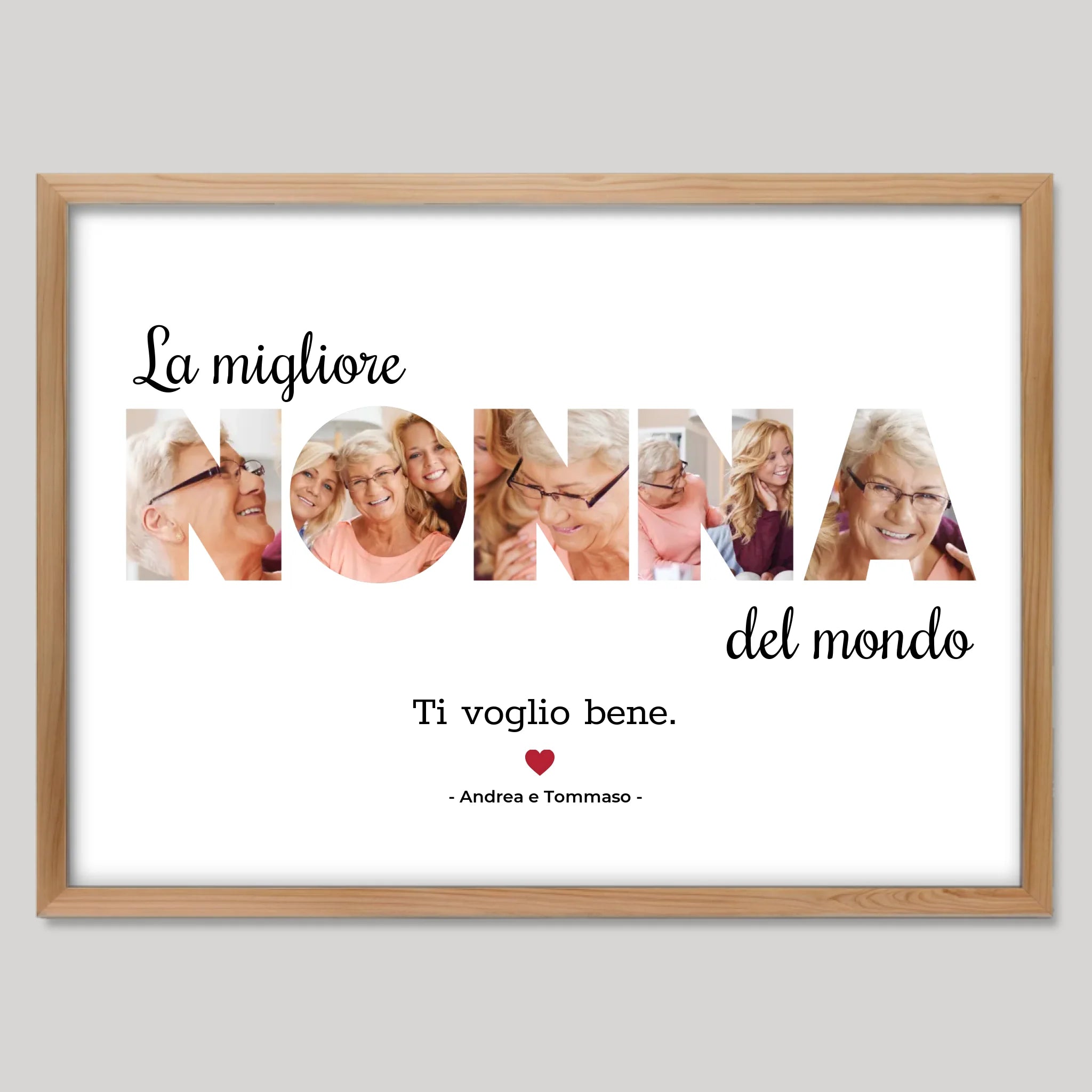 Cadre bois personnalisé cadeau