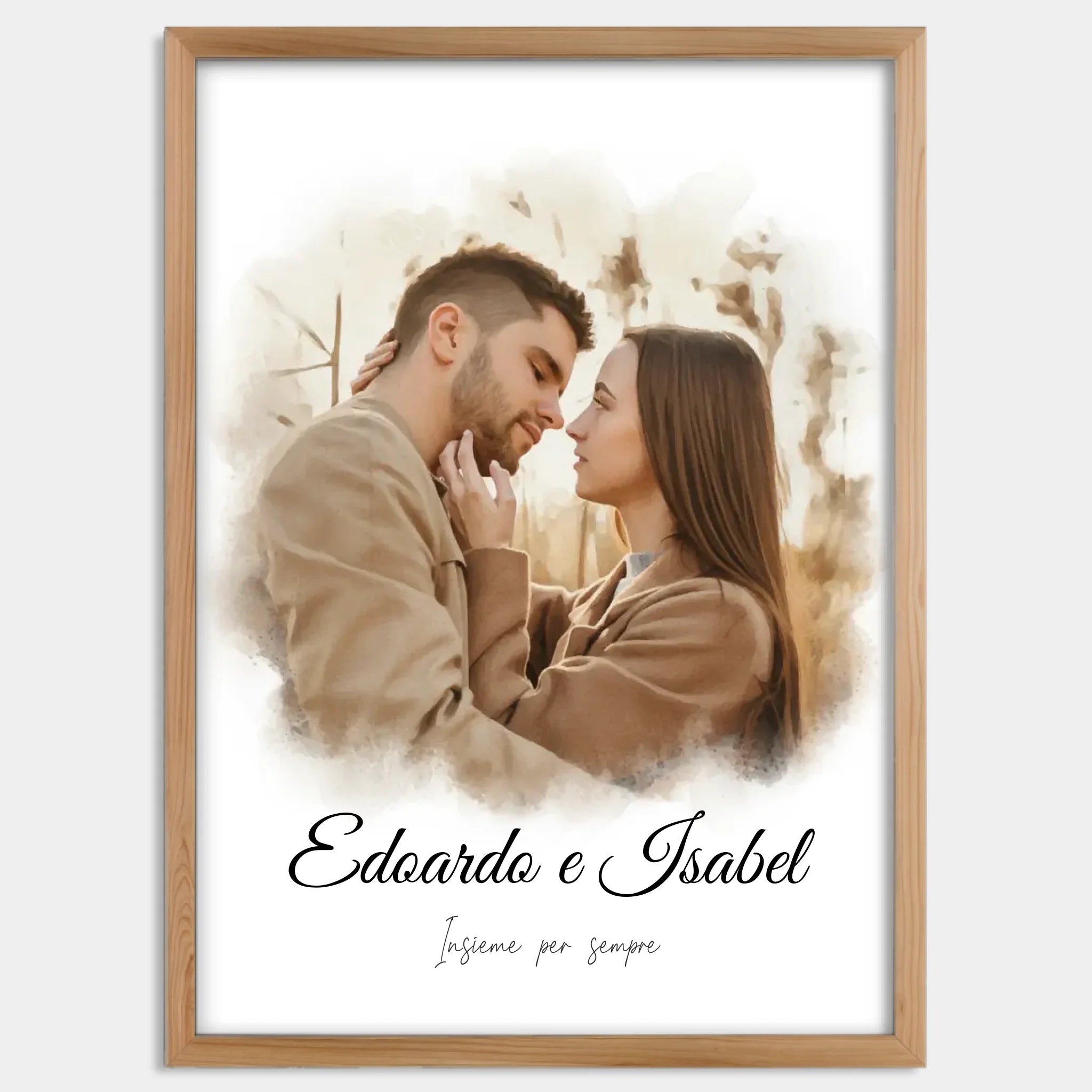 Cadre bois personnalisé cadeau