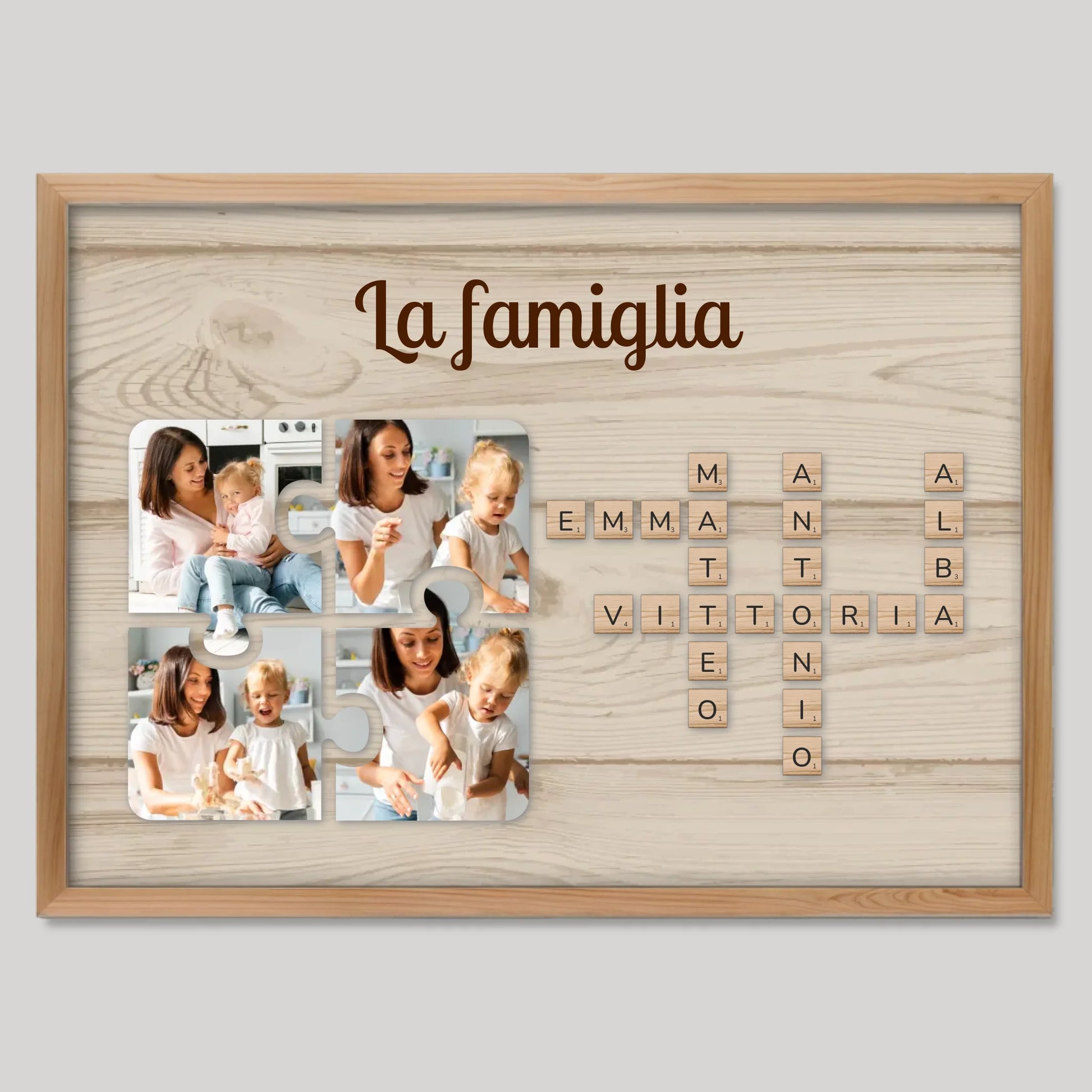 Cadre bois personnalisé cadeau