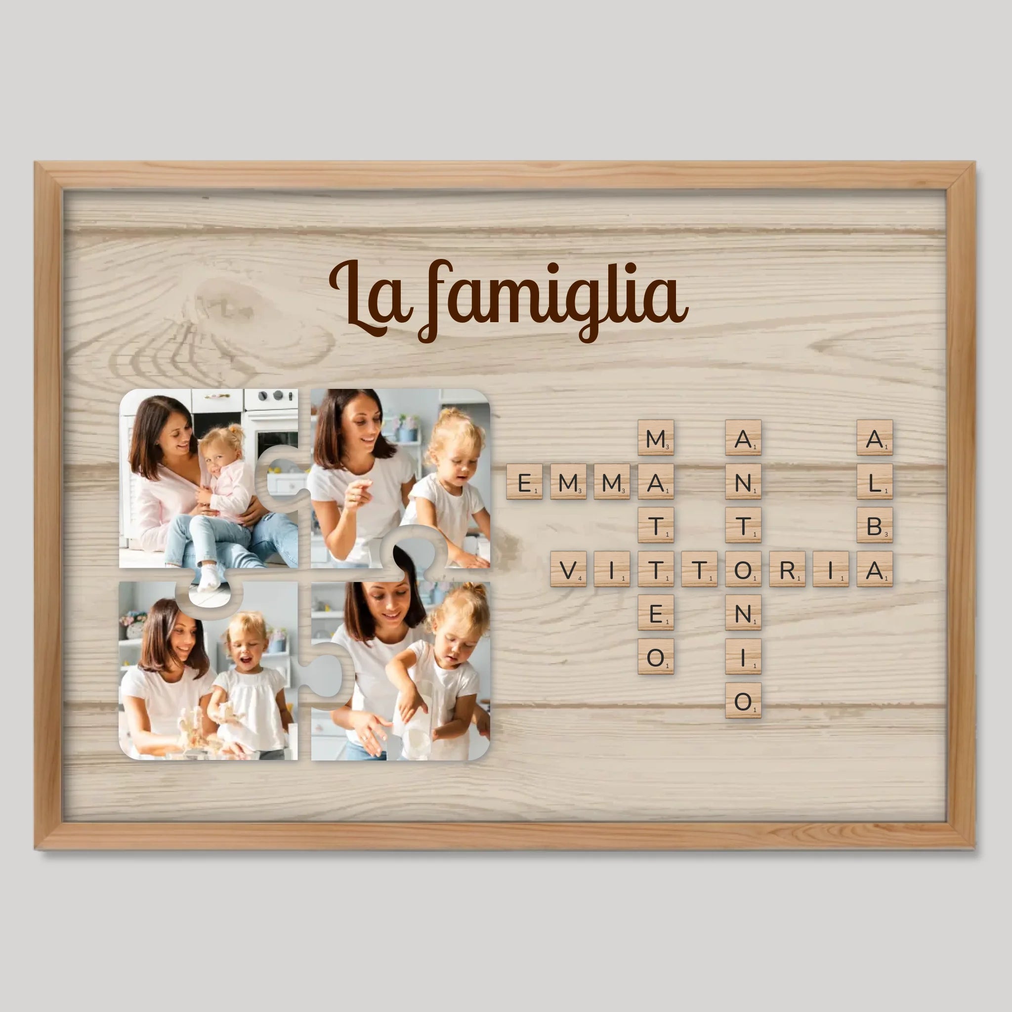 Cadre bois personnalisé cadeau