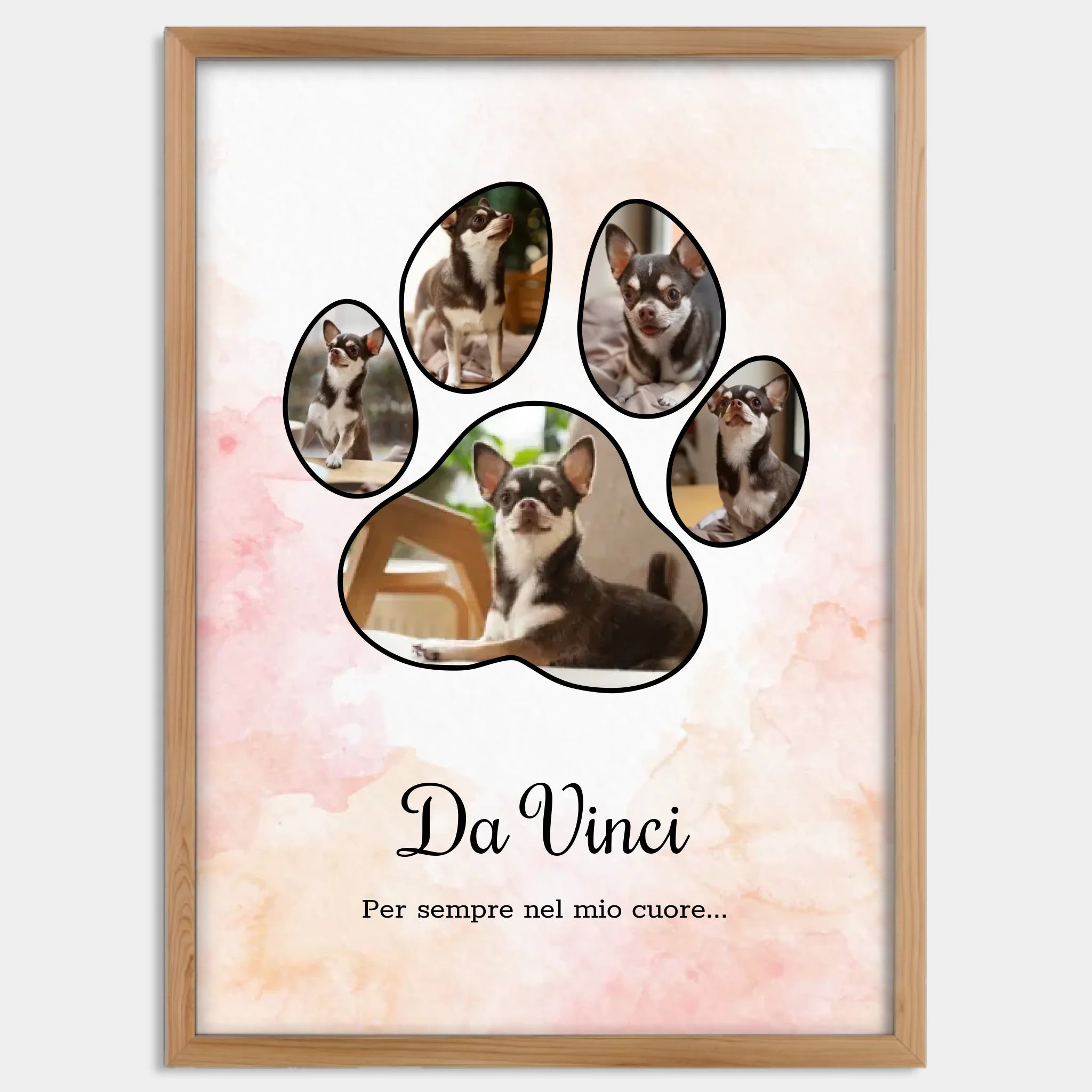 Cadre bois personnalisé cadeau