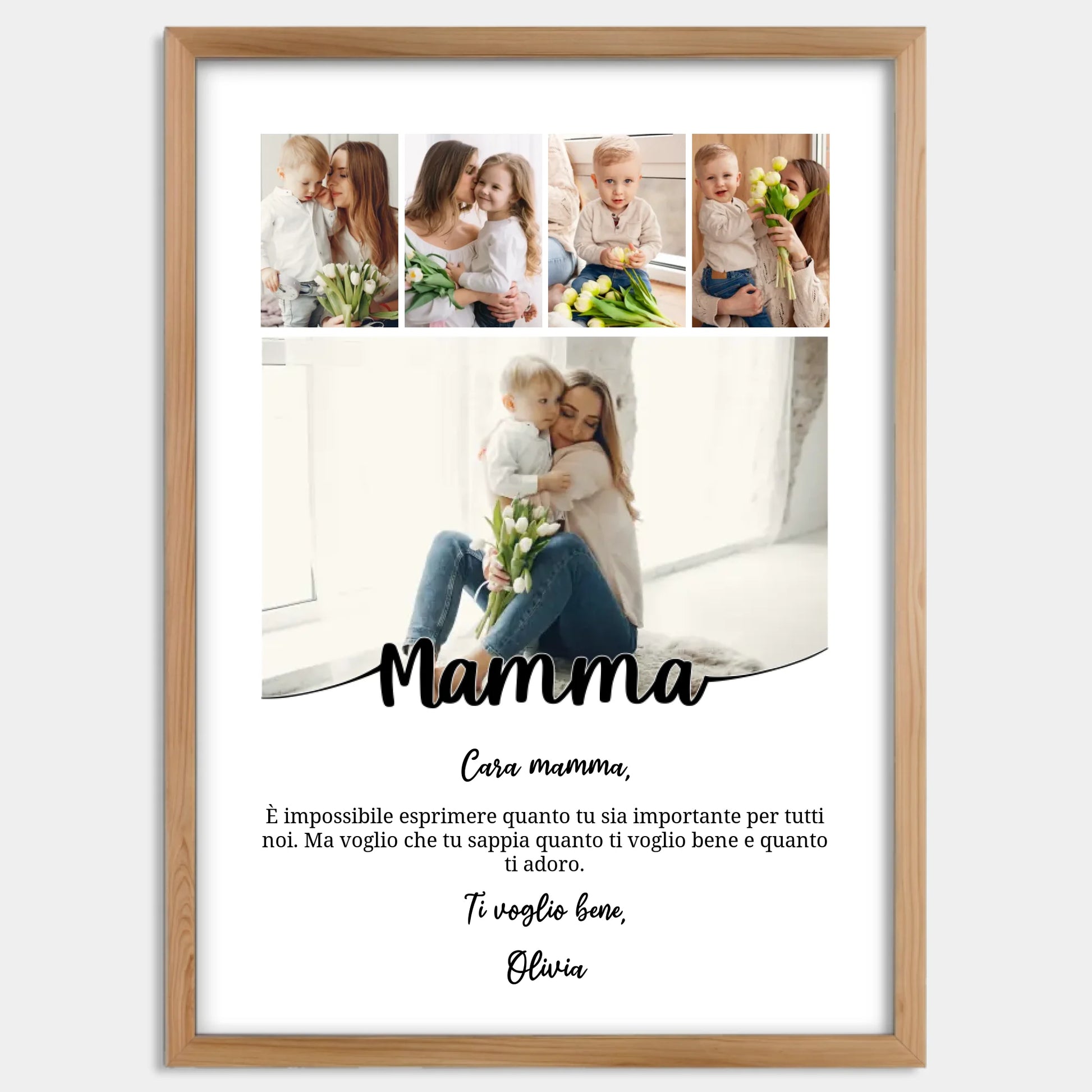 Cadre bois personnalisé cadeau