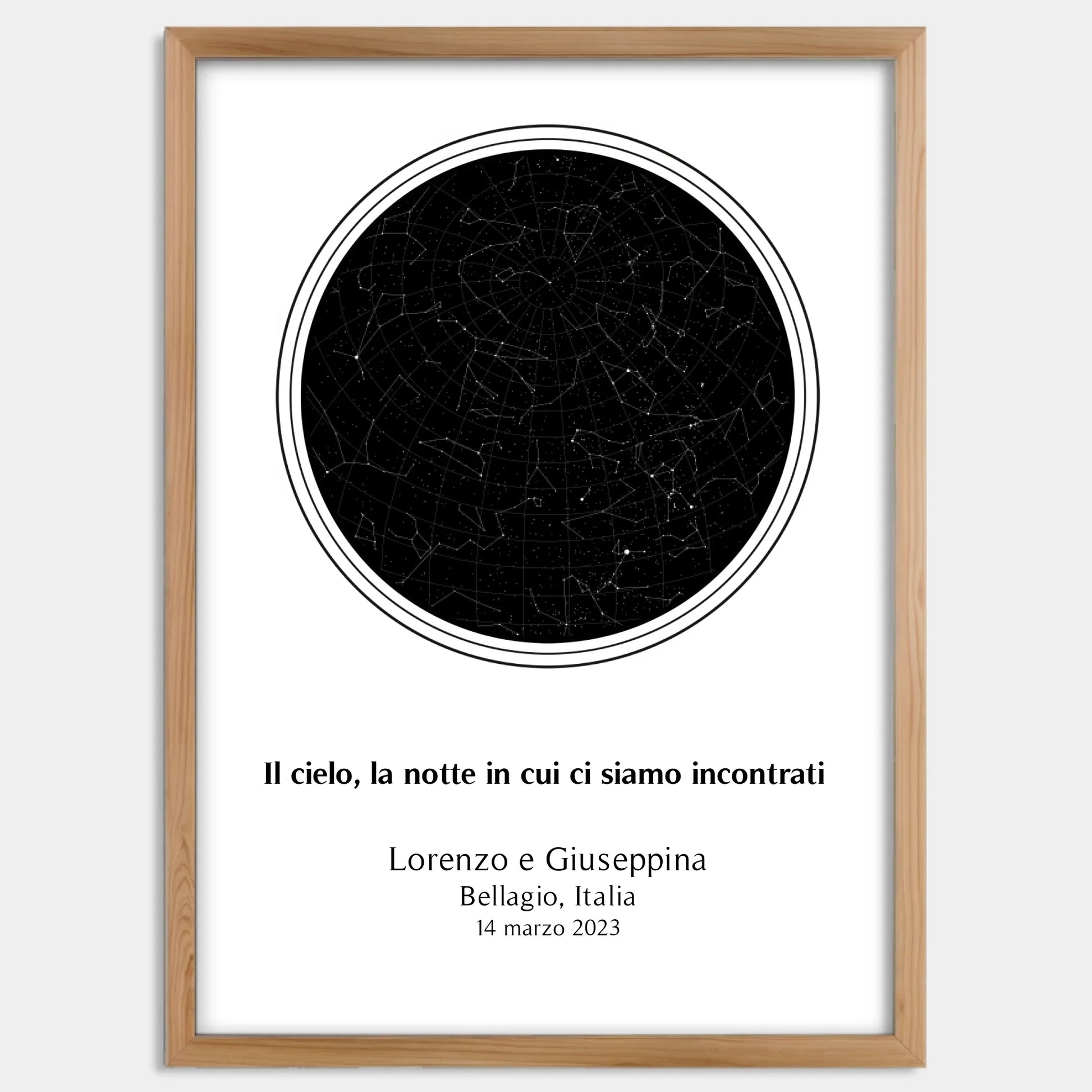 Cadre bois personnalisé cadeau