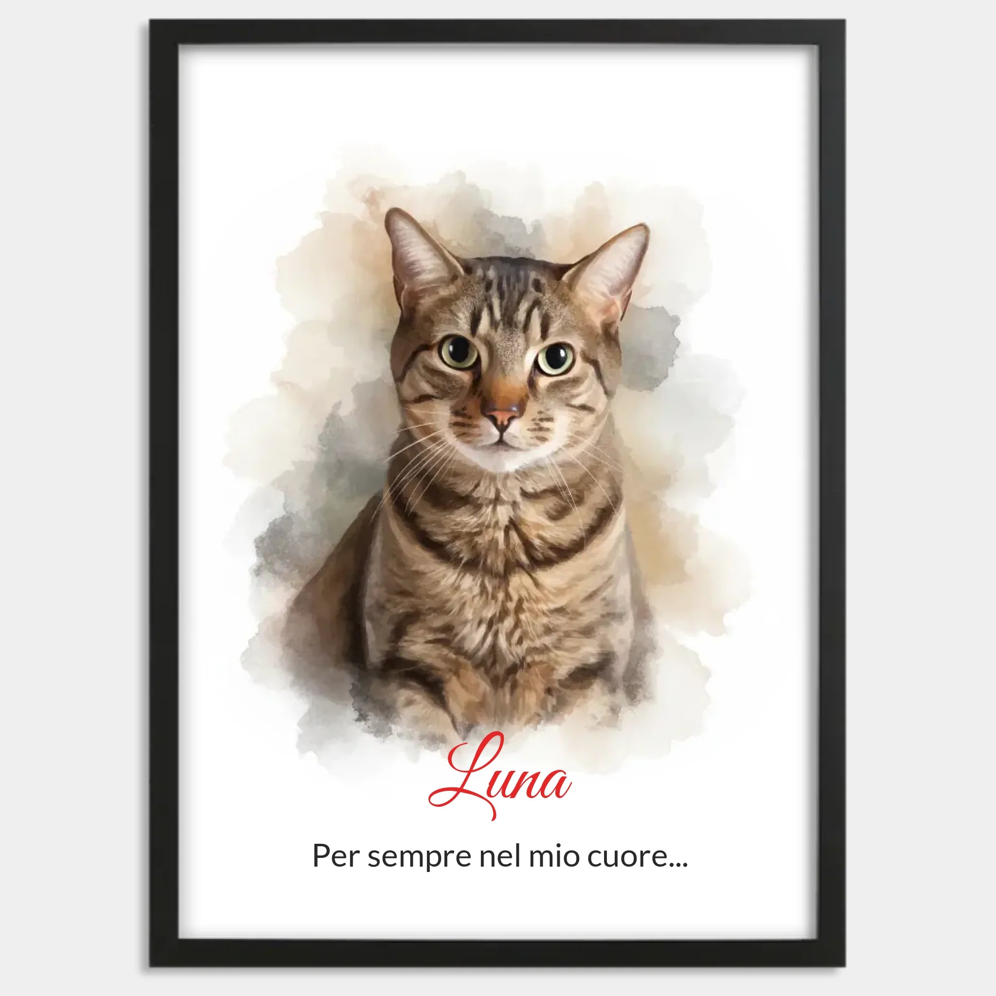 Cadre bois noir personnalisé cadeau