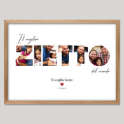 Cadre bois personnalisé cadeau