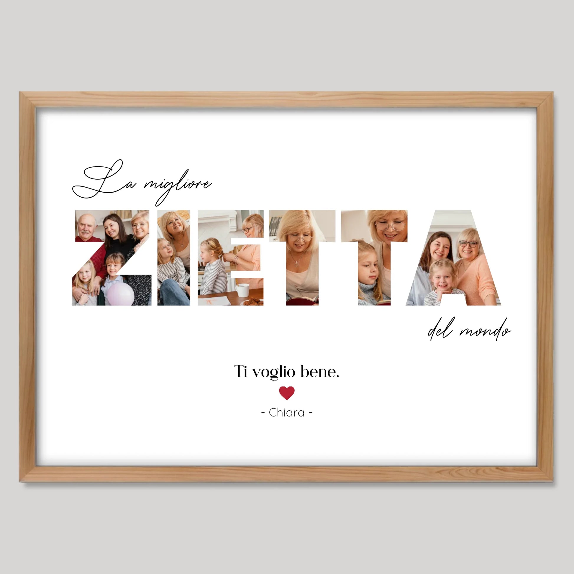 Cadre bois personnalisé cadeau