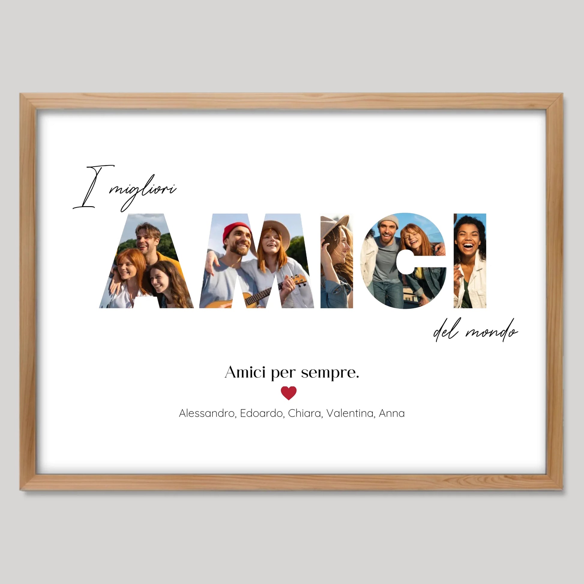 Cadre bois personnalisé cadeau