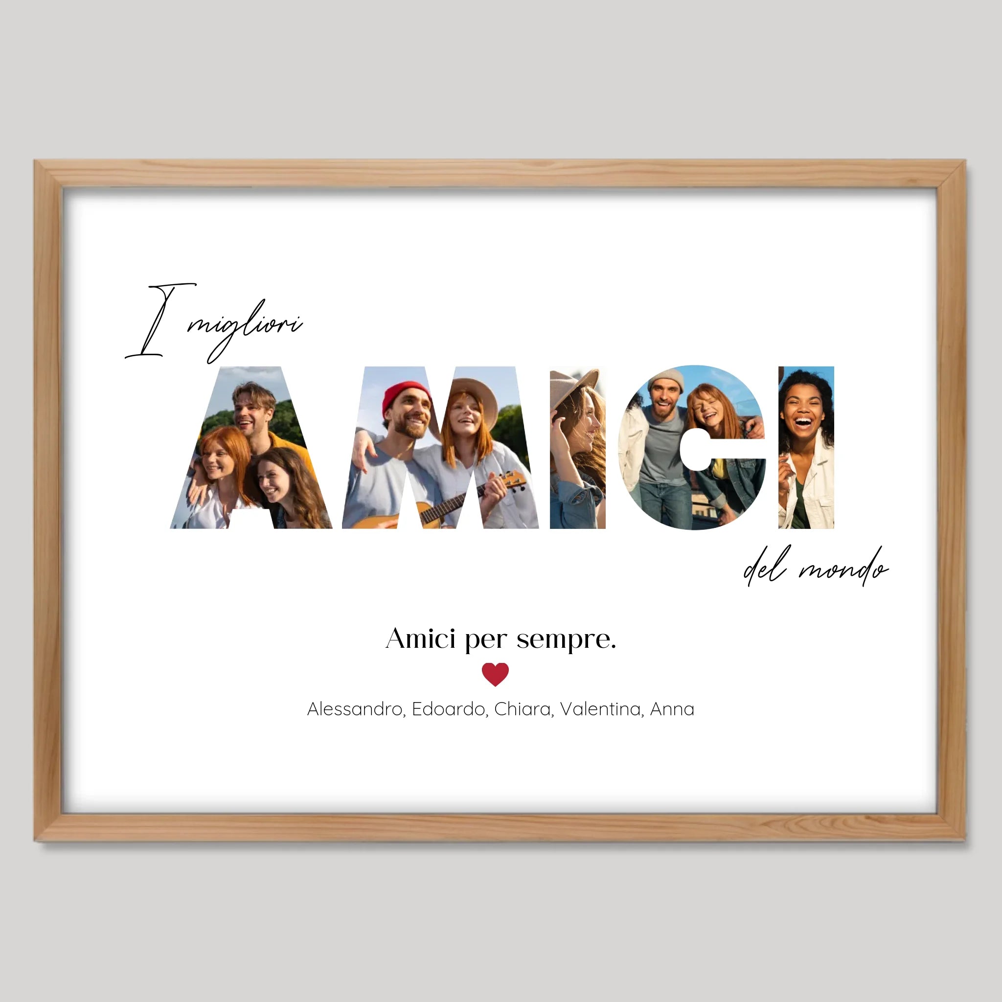 Cadre bois personnalisé cadeau