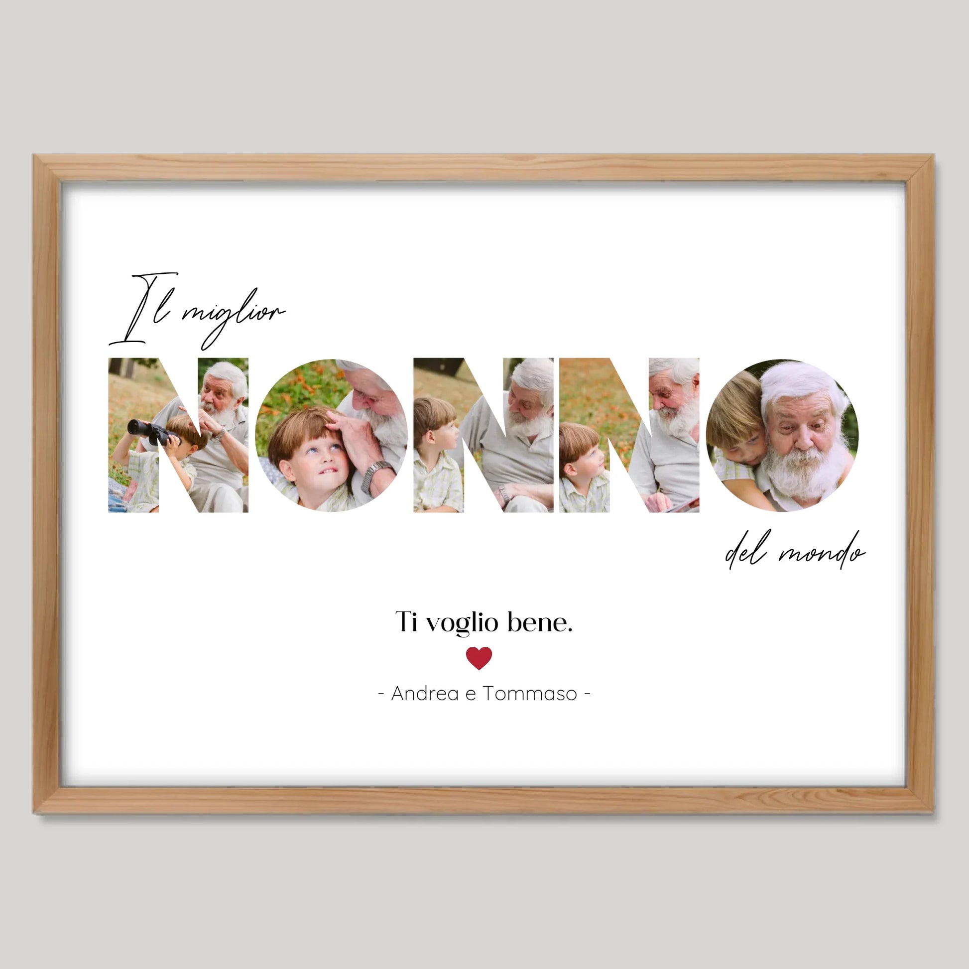 Cadre bois personnalisé cadeau