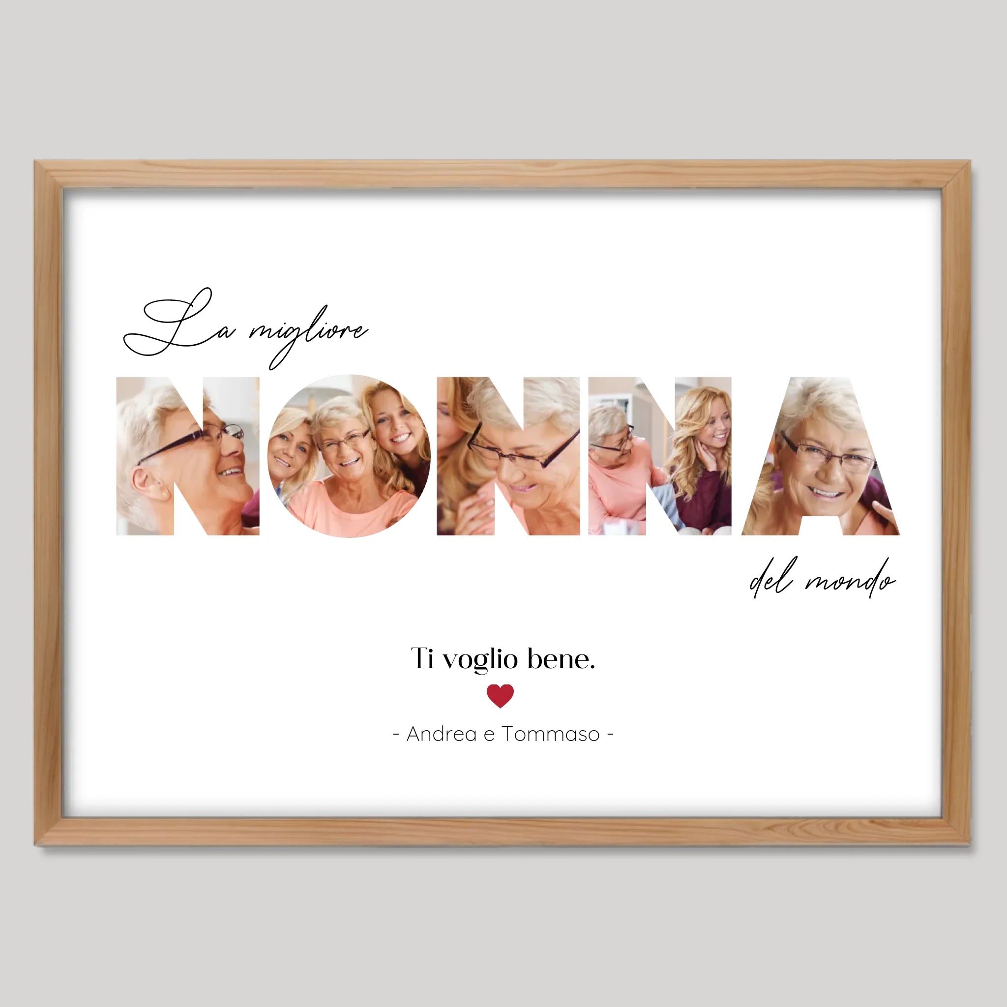 Cadre bois personnalisé cadeau