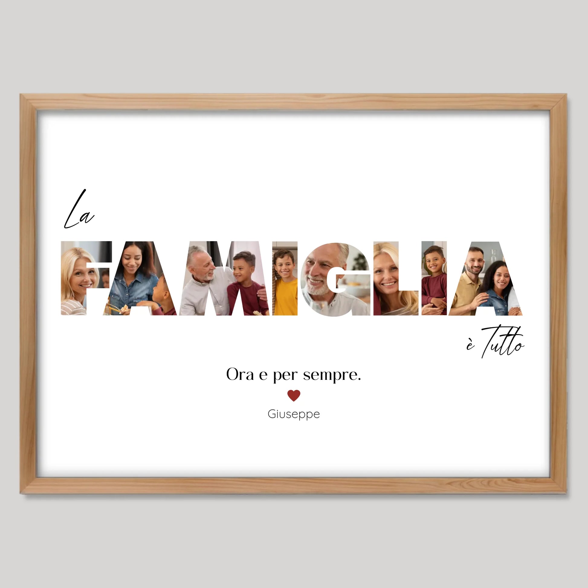 Cadre bois personnalisé cadeau