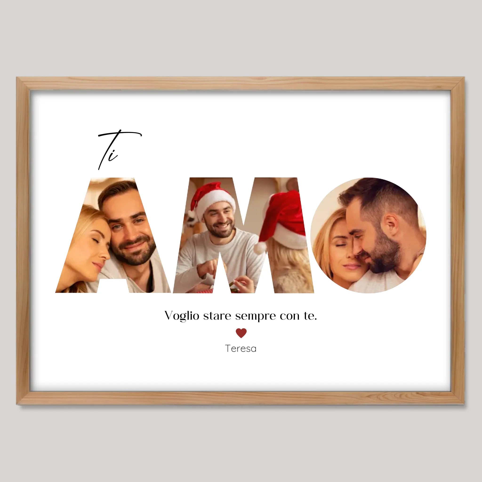 Cadre bois personnalisé cadeau