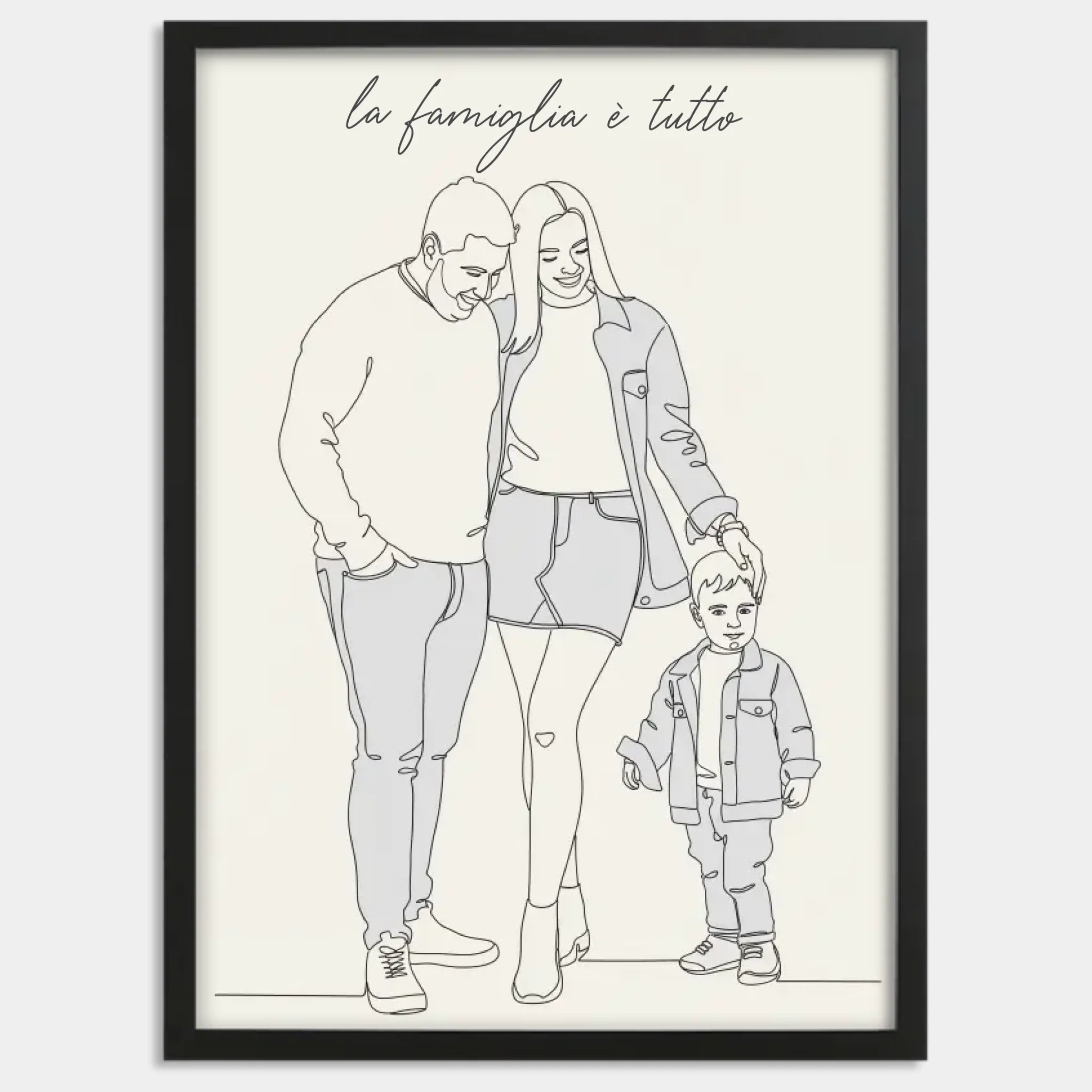 Cadre bois noir personnalisé cadeau