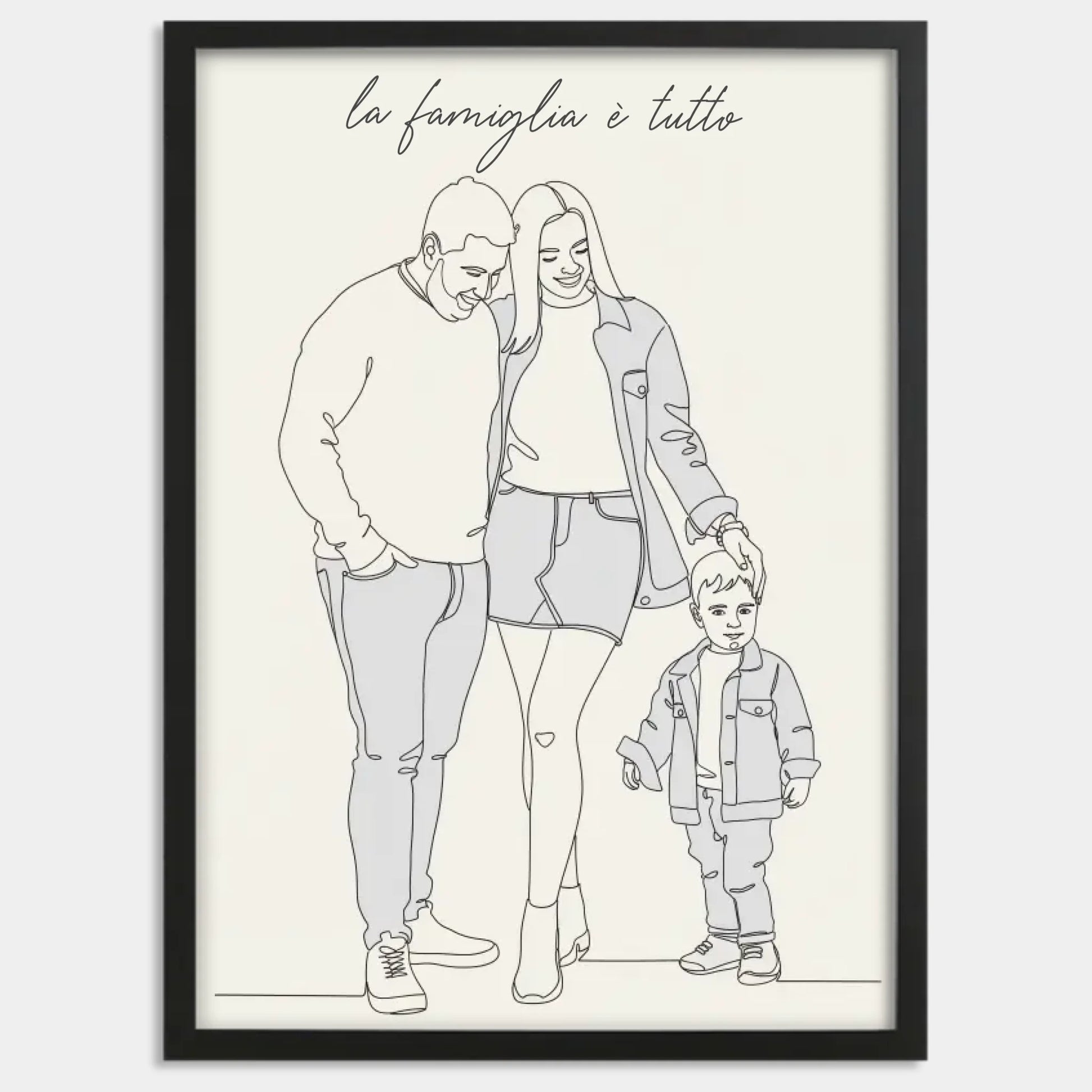 Cadre bois noir personnalisé cadeau