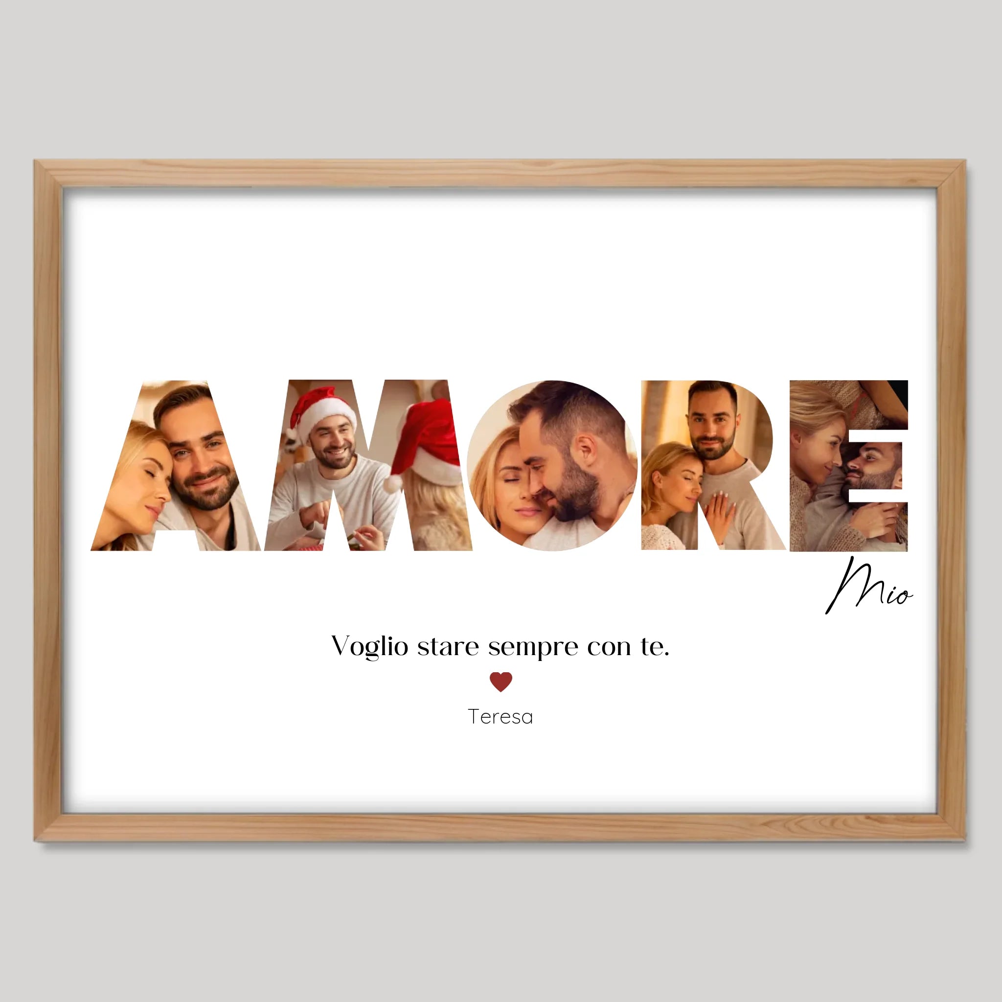 Cadre bois personnalisé cadeau