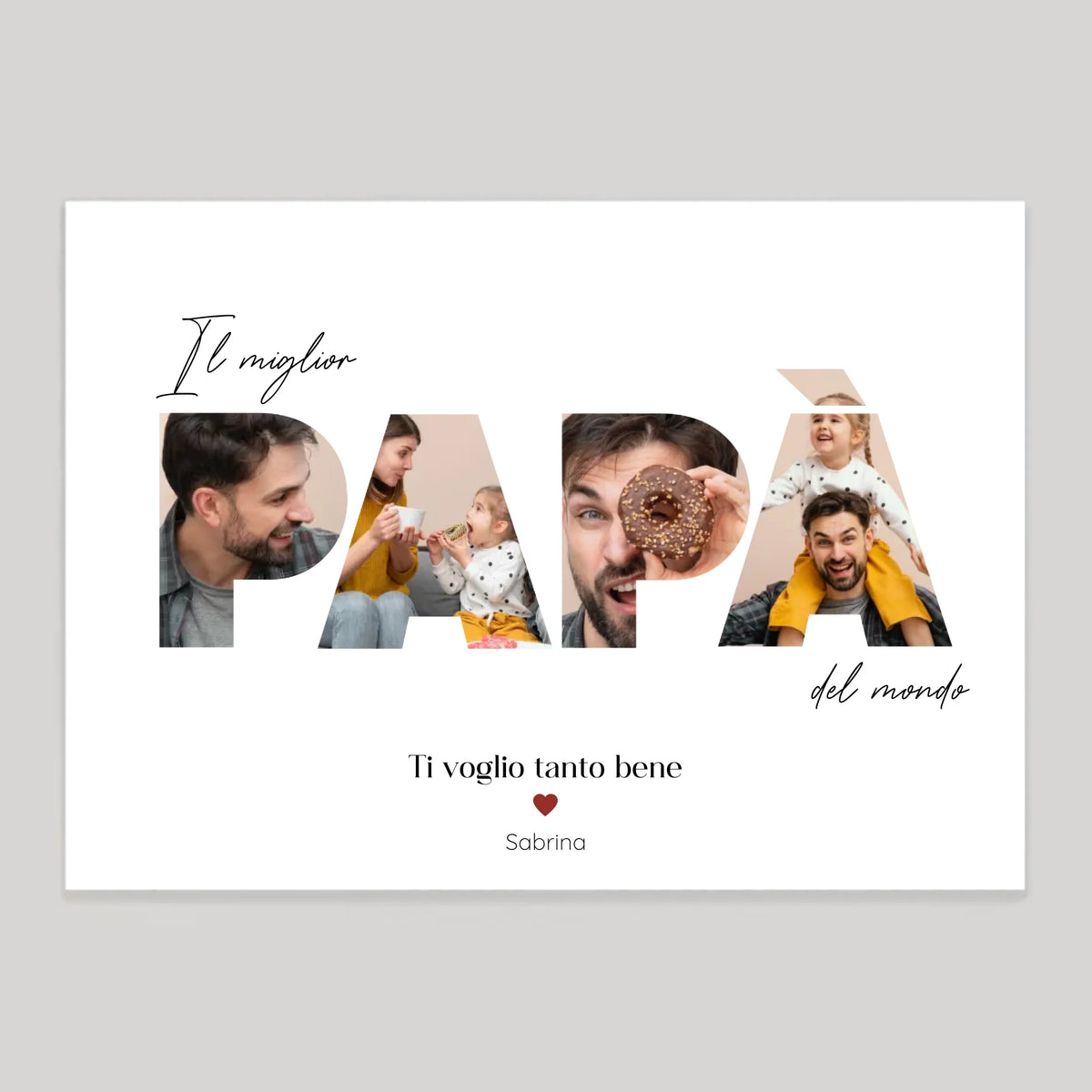 Affiche personnalisée cadeau