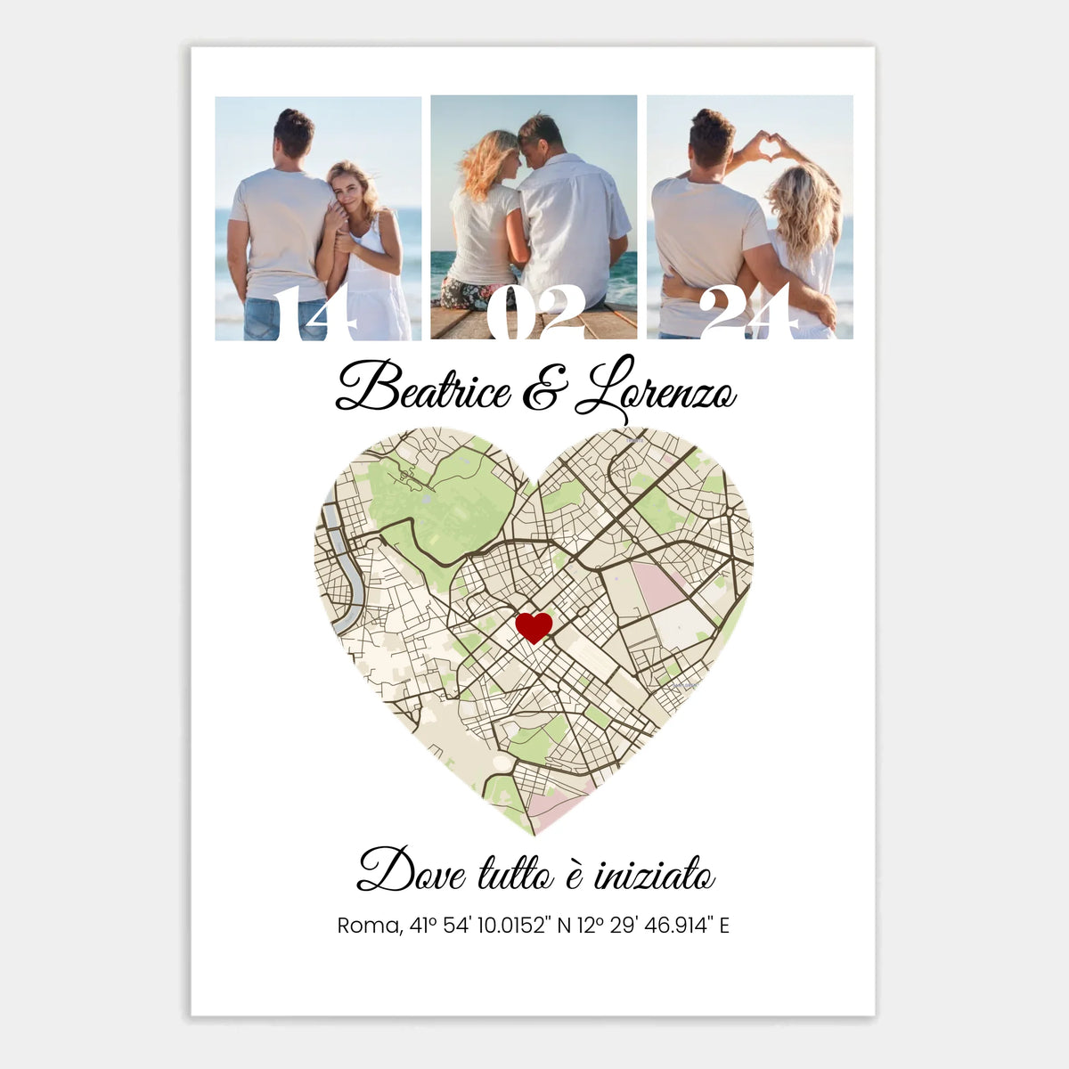 Affiche personnalisée cadeau